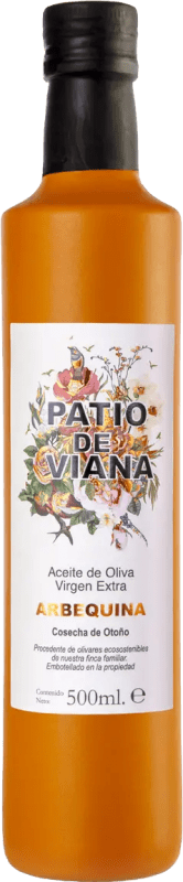 Envio grátis | Azeite de Oliva Palacio Marqués de Viana AOVE Virgem Extra Espanha Arbequina Garrafa Medium 50 cl