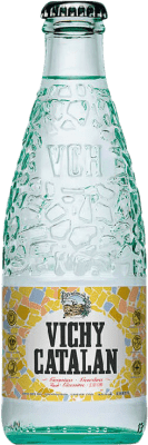28,95 € Free Shipping | 24 units box Water Vichy Catalan Gas Vidrio Small Bottle 25 cl