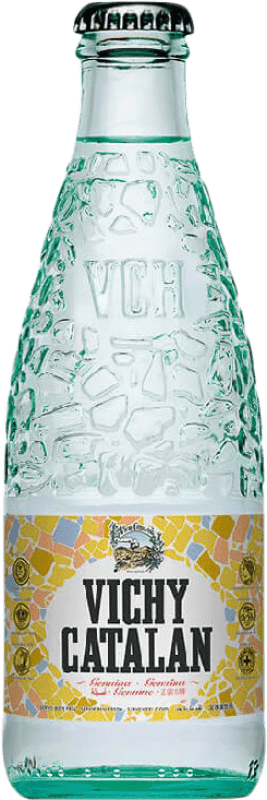 Free Shipping | 24 units box Water Vichy Catalan Vidrio Catalonia Spain Small Bottle 25 cl