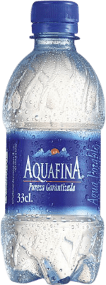 Free Shipping | 35 units box Water Aquafina Mineral Natural — Natural Mineral Spain Third-Liter Bottle 33 cl PET