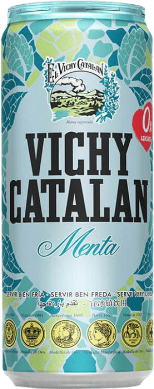 26,95 € Envoi gratuit | Boîte de 24 unités Eau Vichy Catalan Menta Canette 33 cl