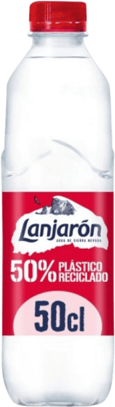 Free Shipping | 24 units box Water Lanjarón Alhambra PET Andalusia Spain Medium Bottle 50 cl