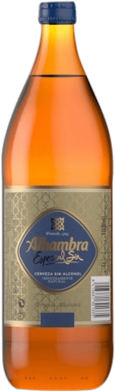 Free Shipping | 6 units box Beer Alhambra Andalusia Spain 1 L Alcohol-Free