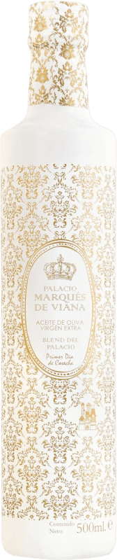 Envio grátis | Azeite de Oliva Marqués de Viana Blanca Espanha Garrafa Medium 50 cl