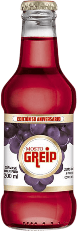 Kostenloser Versand | 24 Einheiten Box Getränke und Mixer Greip Mosto Tinto Spanien Kleine Flasche 20 cl