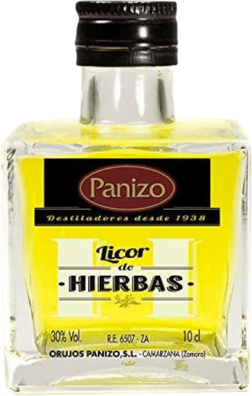 2,95 € Бесплатная доставка | Травяной ликёр Panizo Orujo Мини-бутылка 5 cl
