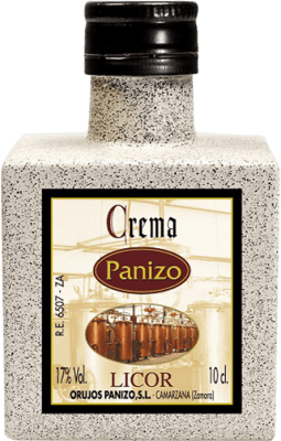 Spedizione Gratuita | Crema di Liquore Panizo Cubo Castilla y León Spagna Bottiglia Miniatura 10 cl