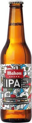 34,95 € | 12 Einheiten Box Bier Mahou 5 Estrellas IPA — India Pale Ale Gemeinschaft von Madrid Spanien Drittelliterflasche 33 cl