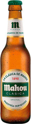 Birra Scatola da 30 unità Mahou SIN Classico Bottiglietta 20 cl Vetro RET Senza Alcol