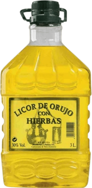 Free Shipping | Herbal liqueur Panizo Orujo PET Castilla y León Spain Carafe 3 L