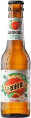 43,95 € | Boîte de 30 unités Cidre Mahou La Prohibida La communauté de Madrid Espagne Petite Bouteille 20 cl Verre RET Manzana — Pomme
