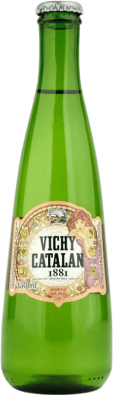 Free Shipping | 20 units box Water Vichy Catalan 1881 Vidrio Catalonia Spain One-Third Bottle 33 cl