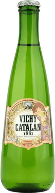 75,95 € 送料無料 | 20個入りボックス 水 Vichy Catalan 1881 Gas Vidrio 3分の1リットルのボトル 33 cl