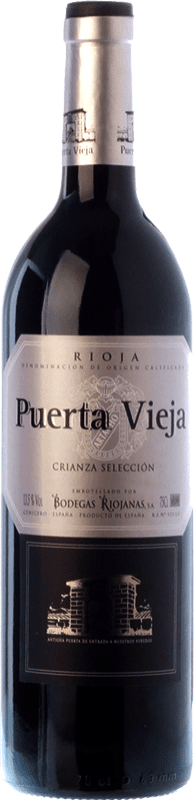 44,95 € Kostenloser Versand | Rotwein Bodegas Riojanas Puerta Vieja Selección Alterung D.O.Ca. Rioja Jeroboam-Doppelmagnum Flasche 3 L
