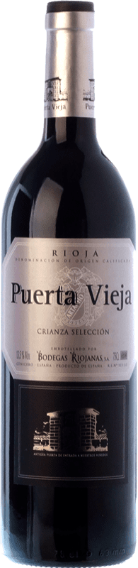 56,95 € | Vinho tinto Bodegas Riojanas Puerta Vieja Selección Crianza D.O.Ca. Rioja La Rioja Espanha Tempranillo Garrafa Jéroboam-Duplo Magnum 3 L