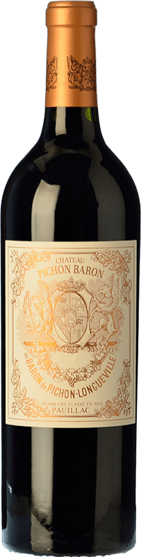 免费送货 | 红酒 Château Pichon Baron Longueville A.O.C. Pauillac 波尔多 法国 Merlot, Cabernet Sauvignon, Cabernet Franc 瓶子 Magnum 1,5 L