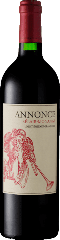 83,95 € | Vino rosso Château Bélair Monange Annonce A.O.C. Saint-Émilion Grand Cru bordò Francia Merlot, Cabernet Franc 75 cl