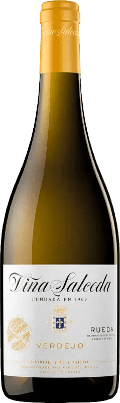 17,95 € | 白酒 Viña Salceda D.O. Rueda 西班牙 Verdejo 瓶子 Magnum 1,5 L