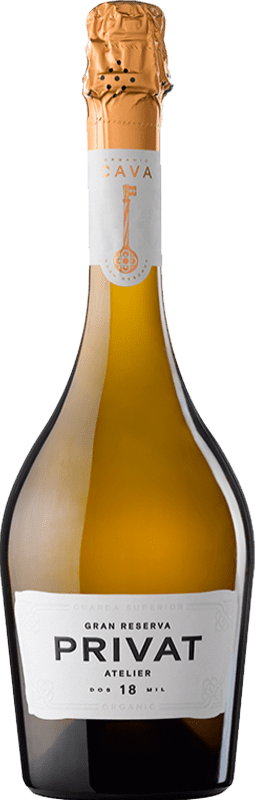 Envoi gratuit | Blanc mousseux Privat Atelier Grande Réserve D.O. Cava Espagne Xarel·lo 75 cl