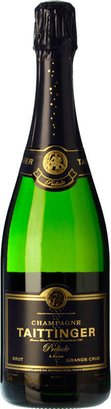 Kostenloser Versand | Weißer Sekt Taittinger Prelude Grands Crus A.O.C. Champagne Champagner Frankreich Spätburgunder, Chardonnay 75 cl