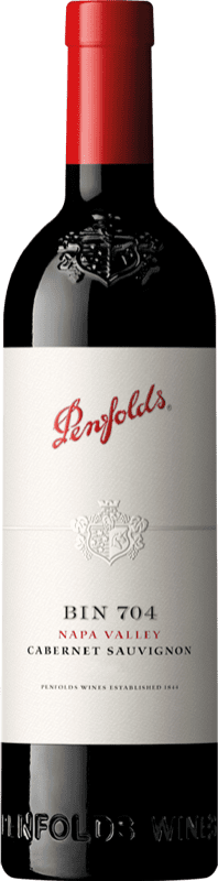 Бесплатная доставка | Красное вино Penfolds Bin 704 I.G. California Калифорния Соединенные Штаты Cabernet Sauvignon 75 cl