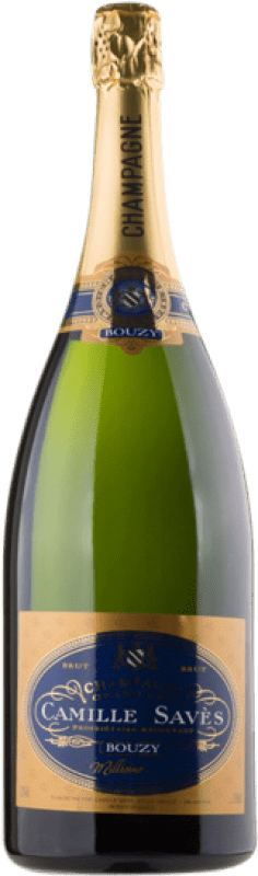 Free Shipping | White sparkling Camille Savès Millésimé Grand Cru A.O.C. Champagne Champagne France Pinot Black, Chardonnay Magnum Bottle 1,5 L