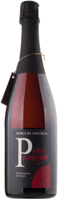 Apfelwein Viuda de Angelón Prau Monga Brut Sidra de Asturias Reserve Spezielle Flasche 1,5 L