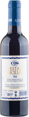 Kostenloser Versand | Rotwein Azienda Agricola Cos Aestas Passito N.6 D.O.C. Sicilia Sizilien Italien Muskat Halbe Flasche 37 cl