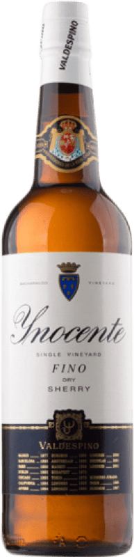 43,95 € | 强化酒 Valdespino Inocente D.O. Jerez-Xérès-Sherry 安达卢西亚 西班牙 Palomino Fino 瓶子 Magnum 1,5 L