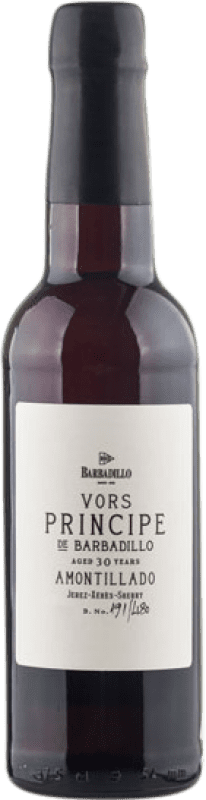 95,95 € Бесплатная доставка | Крепленое вино Barbadillo Amontillado Principe VORS Половина бутылки 37 cl