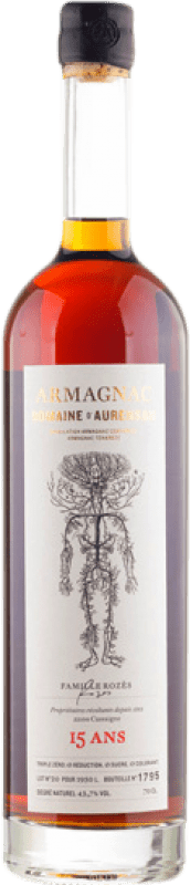 113,95 € | Armagnac Domaine d'Aurensan I.G.P. Bas Armagnac França Ugni Blanco 15 Anos 70 cl