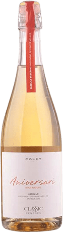 18,95 € | 白スパークリングワイン Colet Aniversari Clássic ブルットの自然 D.O. Penedès カタロニア スペイン Xarel·lo 75 cl