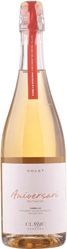 16,95 € | Weißer Sekt Colet Aniversari Clássic Brut Natur D.O. Penedès Katalonien Spanien Xarel·lo 75 cl