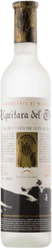 Envio grátis | Aguardente Orujo Casería San Juan La Alquitara del Obispo Principado das Astúrias Espanha Garrafa Medium 50 cl Manzana — Maçã