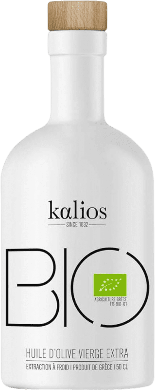 Envoi gratuit | Huile d'Olive Kalios. Virgen Extra Bio Grèce Bouteille Medium 50 cl