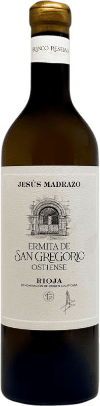 Бесплатная доставка | Белое вино Jesús Madrazo Ermita San Gregorio Blanco Резерв D.O.Ca. Rioja Испания Viura, Malvasía 75 cl