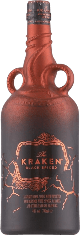 39,95 € | Rum The Kraken Black Spiced Unknown Deep Ceramic Porcelain — Keramikporzellan Trinidad und Tobago 70 cl