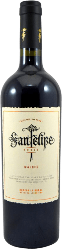 16,95 € | Rotwein La Rural. San Felipe Eiche I.G. Mendoza Mendoza Argentinien Malbec 75 cl