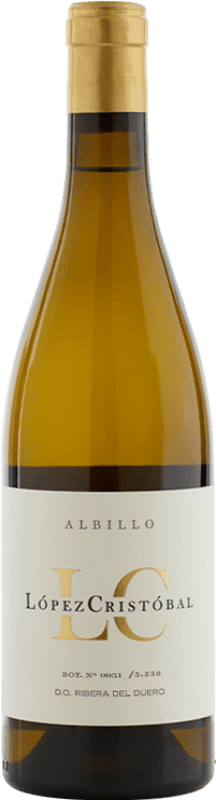 Envio grátis | Vinho branco López Cristóbal D.O. Ribera del Duero Castela e Leão Espanha Albillo 75 cl