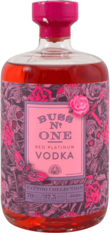33,95 € Envio grátis | Vodka Buss Spirits. Nº One Red — Edição Vermelha, Platinum — Edição Platina