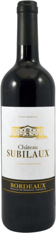 7,95 € | Красное вино Château Subilaux A.O.C. Bordeaux Бордо Франция Merlot, Cabernet Sauvignon, Cabernet Franc 75 cl