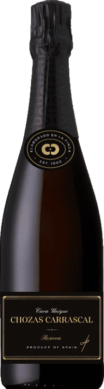 18,95 € | Weißer Sekt Chozas Carrascal Brut Nature Reserve — Gereift D.O. Cava Katalonien Spanien Macabeo, Chardonnay 75 cl