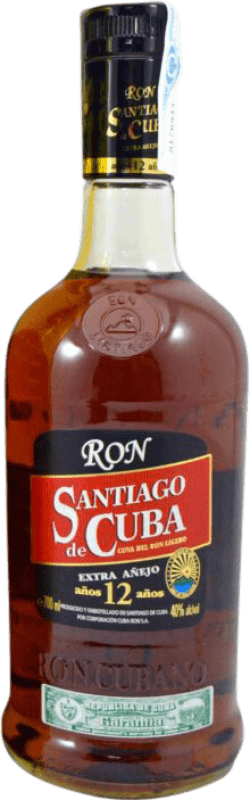 送料無料 | ラム Cuba Ron Santiago de Cuba Extra Añejo キューバ 12 年 70 cl