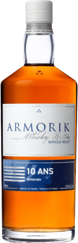 Free Shipping | Whisky Single Malt Warenghem. Armorik France 10 Years 70 cl