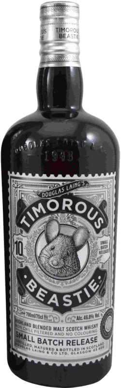 Free Shipping | Blended Whisky Douglas Laing's Timorous Beastie United Kingdom 10 Years 70 cl