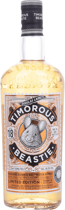 送料無料 | ウイスキーブレンド Douglas Laing's Timorous Beastie Limited Edition イギリス 18 年 70 cl