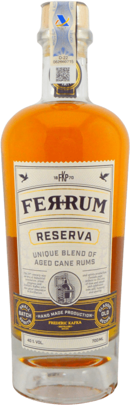 43,95 € | Rum Frederic Kafka. Ferrum Reserve — Aged Czech Republic 70 cl
