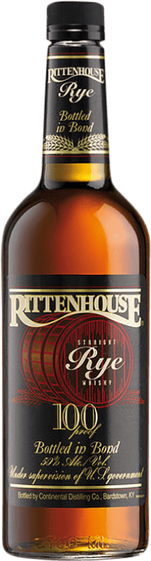 33,95 € Free Shipping | Whisky Bourbon Heaven Hill Rittenhouse Straight Rye 100 Proof