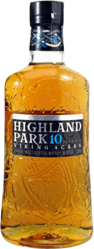 65,95 € 免费送货 | 威士忌单一麦芽威士忌 Highland Park Viking Scars 10 岁