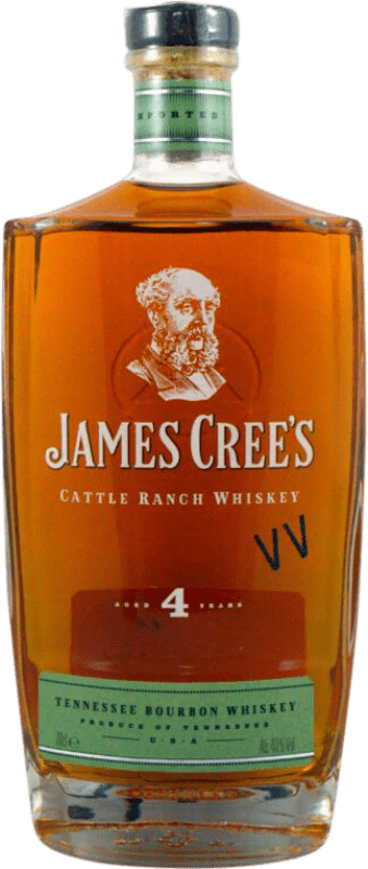 免费送货 | 波本威士忌 Crabbie Yardhead James Cree's 美国 4 岁 70 cl